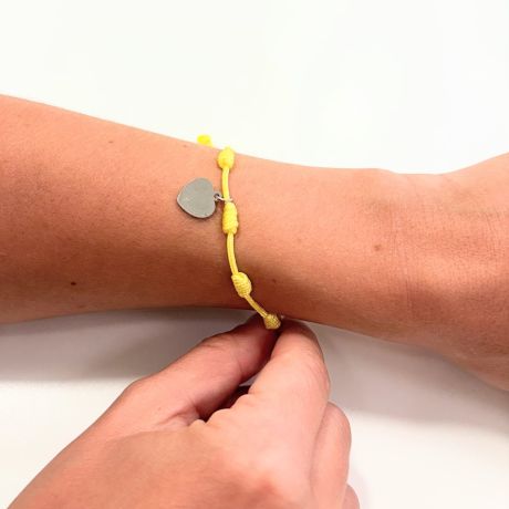 Pulsera 7 nudos amarillas