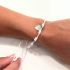 Pulsera 7 nudos blanca