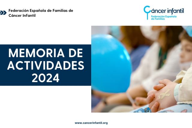 Memoria de actividades cancer infantil 2024