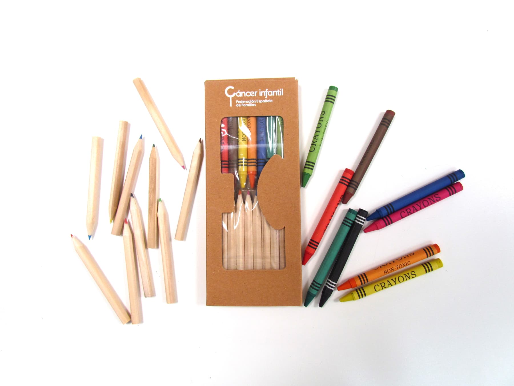 estuche de lápices de colores