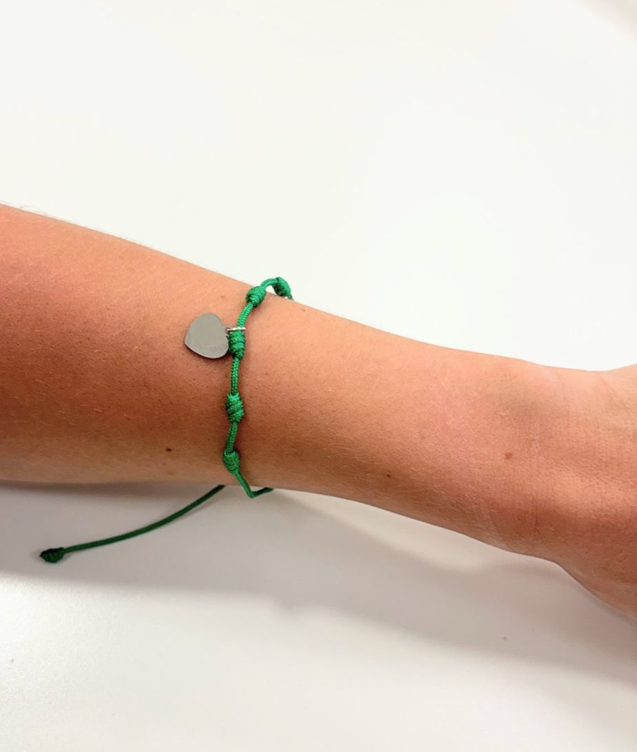 Pulsera 7 nudos verde