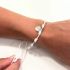 Pulsera 7 nudos blanca