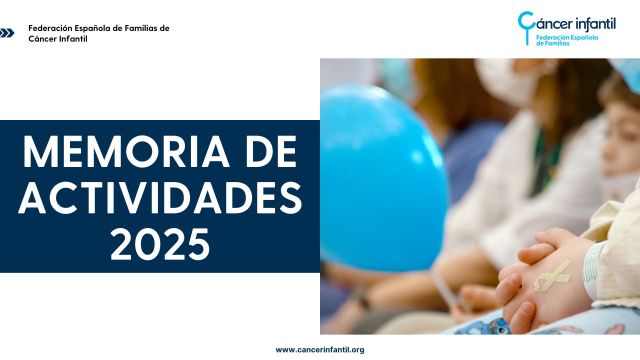 Memoria de actividades cancer infantil 2024